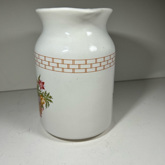 Vintage Floral Ceramic Pitcher - Picture 4 of 14